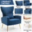 Upholstered velvet armchair-1172453035