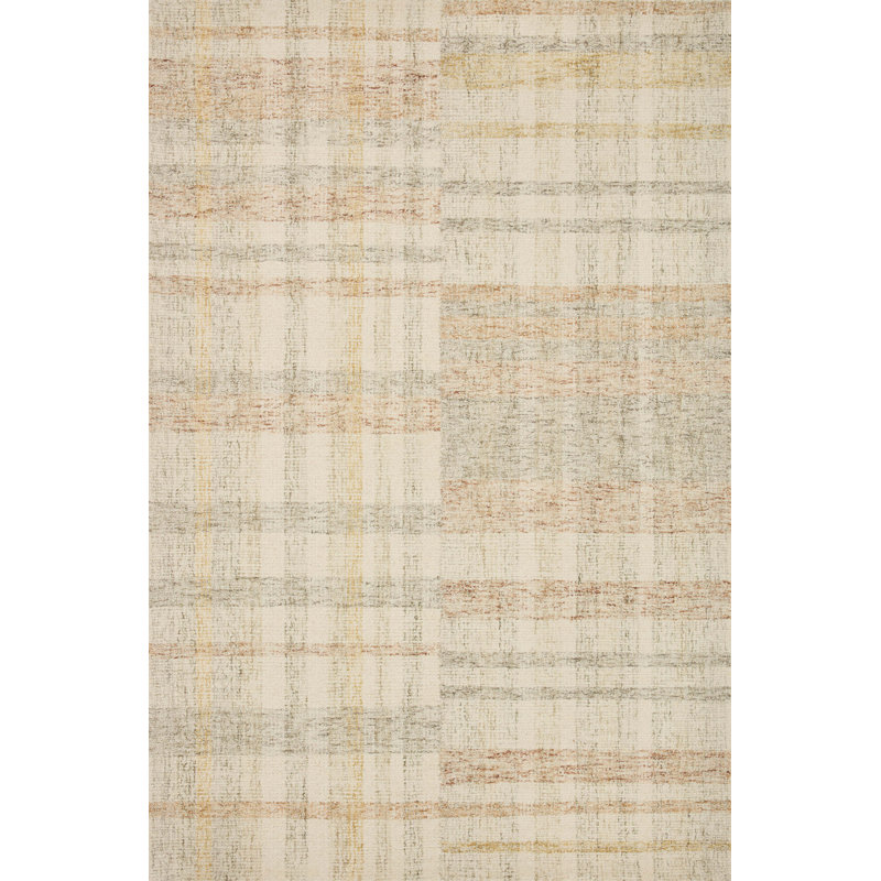 Sunny Stripe Hand-Tufted Wool Area Rug in Natural Multi - 11'6" x 15'