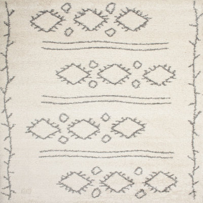 Tapis contemporain gris / crème Burslem
