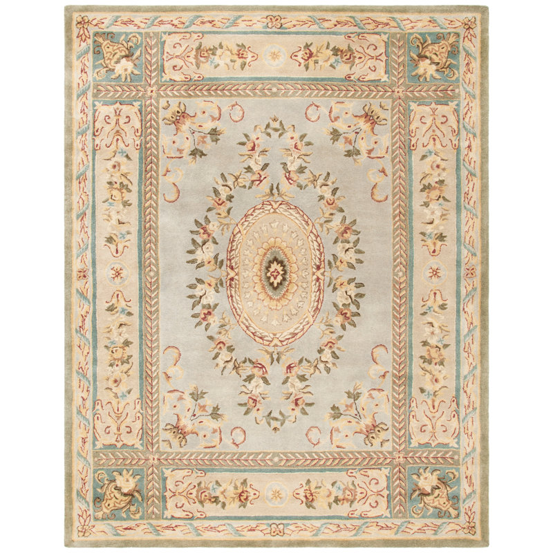 Molter Bergama Hand Tufted Wool Oriental Rug, Rectangle 8' x 10'
