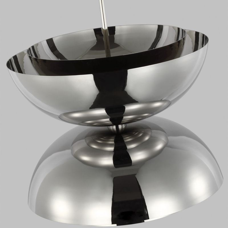 Shanti 2 - Light LED Pendant, Polished Nickel, 26" W x 26" D x 21.2" H