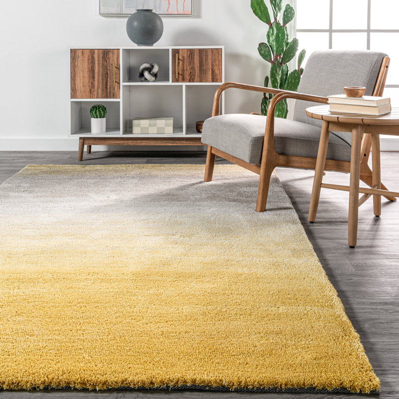 Toth Hand Tufted Ombre Indoor Rug, Rectangle 4' x 6'