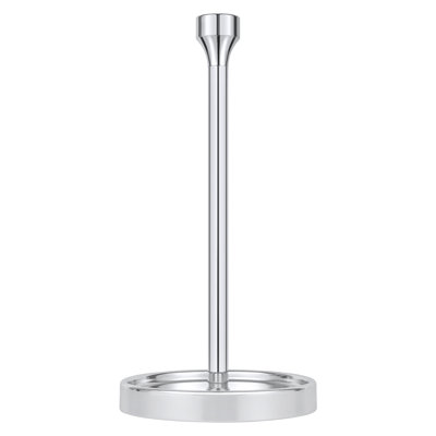  Porte-essuie-tout de comptoir - Design minimaliste moderne en forme de cloche - Couleur chrome