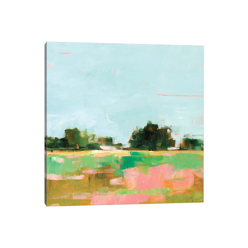 «Summer Glow I» par Ethan Harper - reproduction d'art, H 18 po x l 18 po x 1,5 po, Toile tendue, Pas de tapis