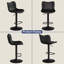 Barabo Swivel Upholstered Adjustable Height Counter Stool-1169959982