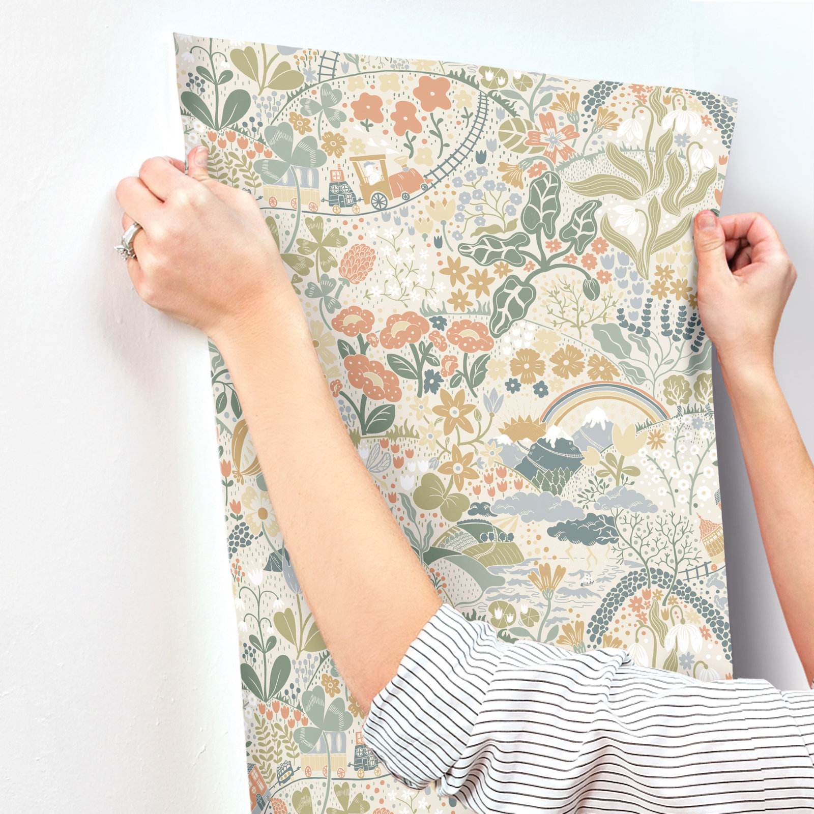 York Wallcoverings Wallpaper Double Roll, Green