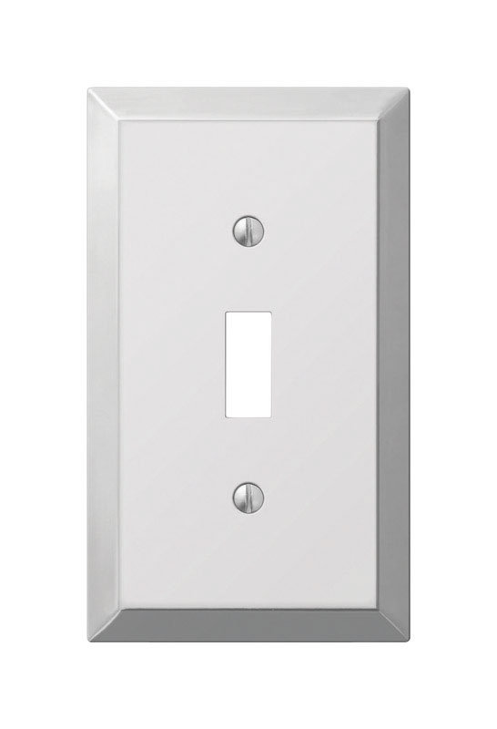 Plaque murale d'interrupteur à bascule Tindal 1-Gang, H 7,5 po x l 3,8 po x P 0,2 po, Chrome poli