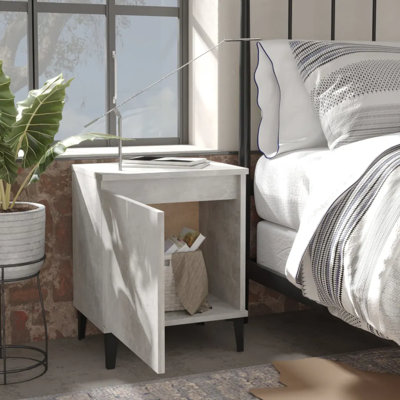 40cm W Manufactured Wood Bedside Table