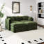 Canapé-lit en chenille moderne avec repose-pieds-1006864275-1006864278