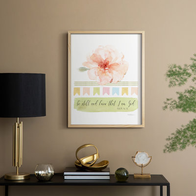 Be Still Framed Print - Solid Wood