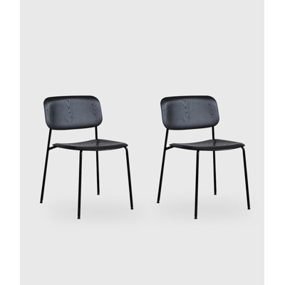 Retro And Simple Electroplated Metal Backrest Dining Chair