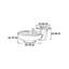 Ensemble de tables basses rondes de luxe moderne
