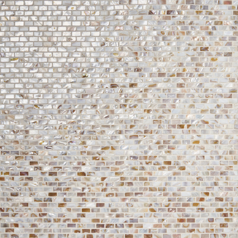 Carreau de mosaïque murale baroque 0,25 po x 0,75 po Baroque
