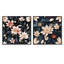Hosey - Ensemble de 2 collages carrés botaniques abstraits-101849402-101849408