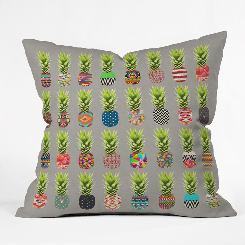 Pineapple Party Throw Pillow, 20" x 20"
