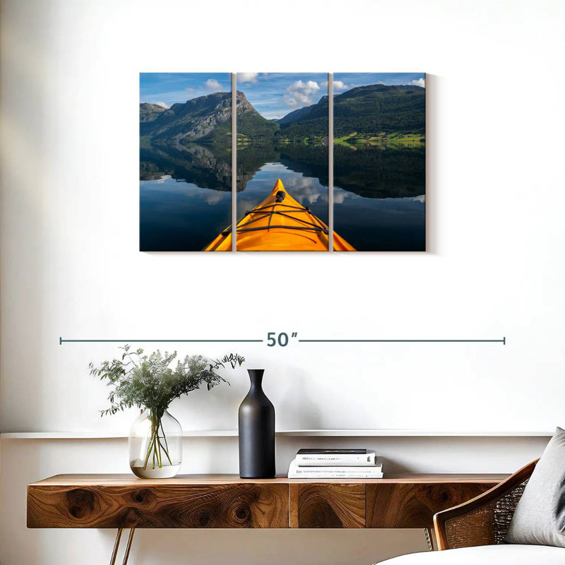 Sireci Norway Kayaking With A View, 20" H x 33" W