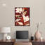 Maroon Floral Dreams II, toile inspirée de l'art abstrait par Art Remedy-104343896-104343868