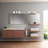 Sigurd 3 - Light Brushed Nickel Seeded Glass Vanity Light
