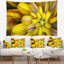 Tapisserie florale florale jaune massif-28496333