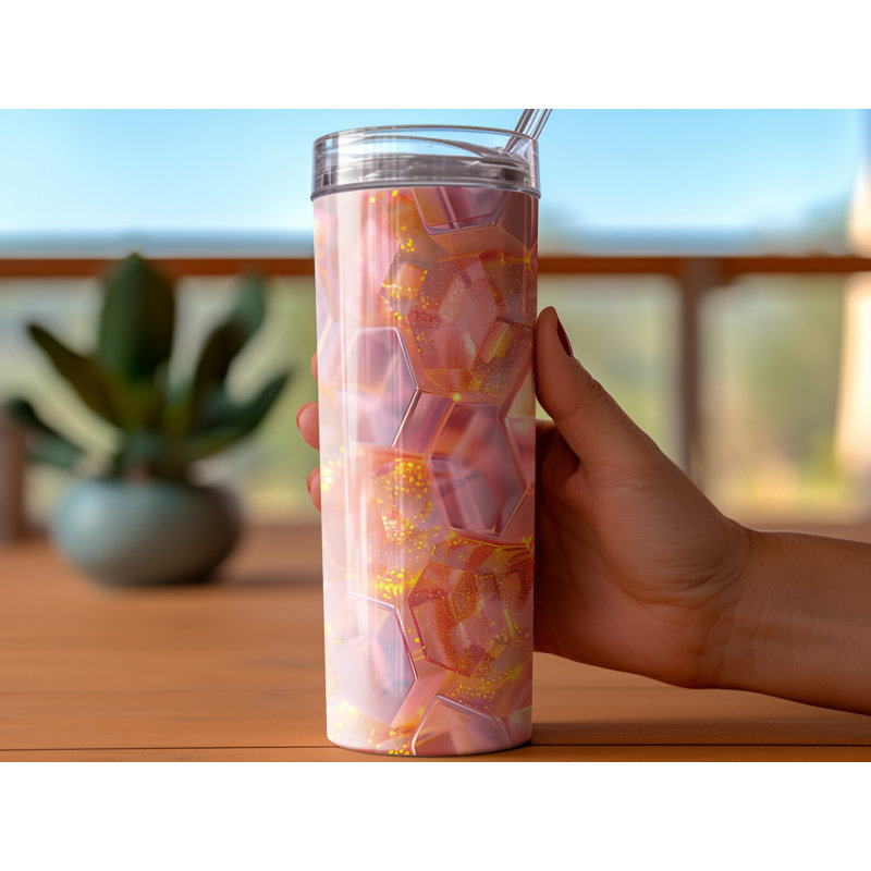 Choose Handmade Tumblers 591 mL Vacuum Insulated Stainless Steel (18/8) Travel Tumbler with Straw