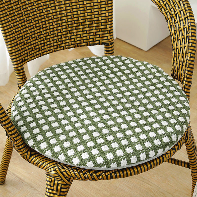 Seat Cushions For Home Use Tufted Corduroy Floor Cushions For Living Room Tatami 14 Inch, Green