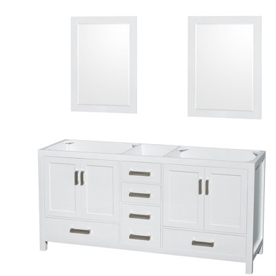 Sheffield 71" Double Bathroom Vanity Base Only