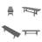 All-Weather HDPE Outdoor Bench