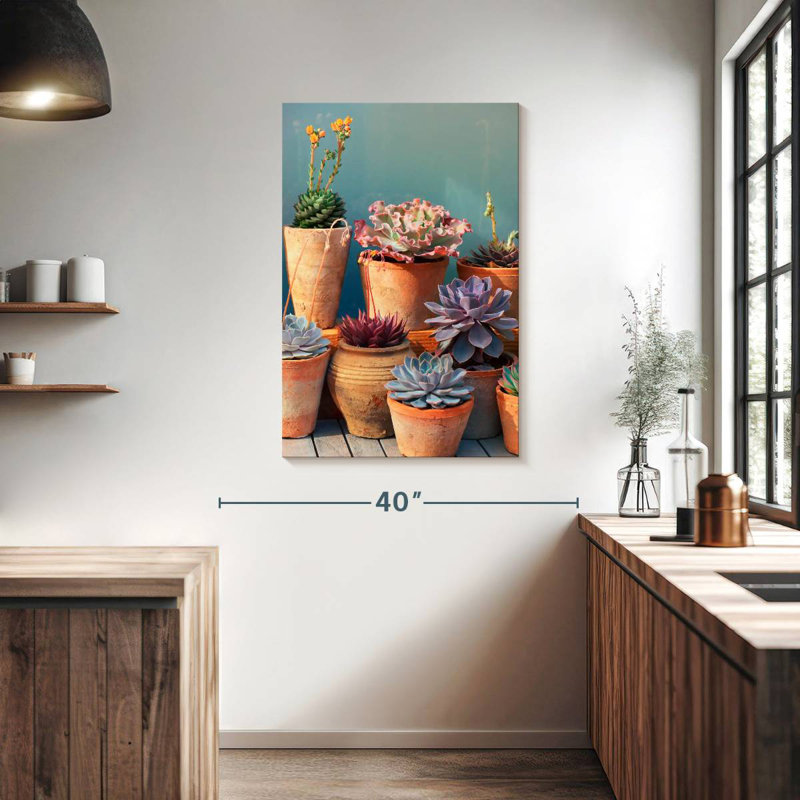 Plante grasse Harnek sur table, H 39 po x l 26 po