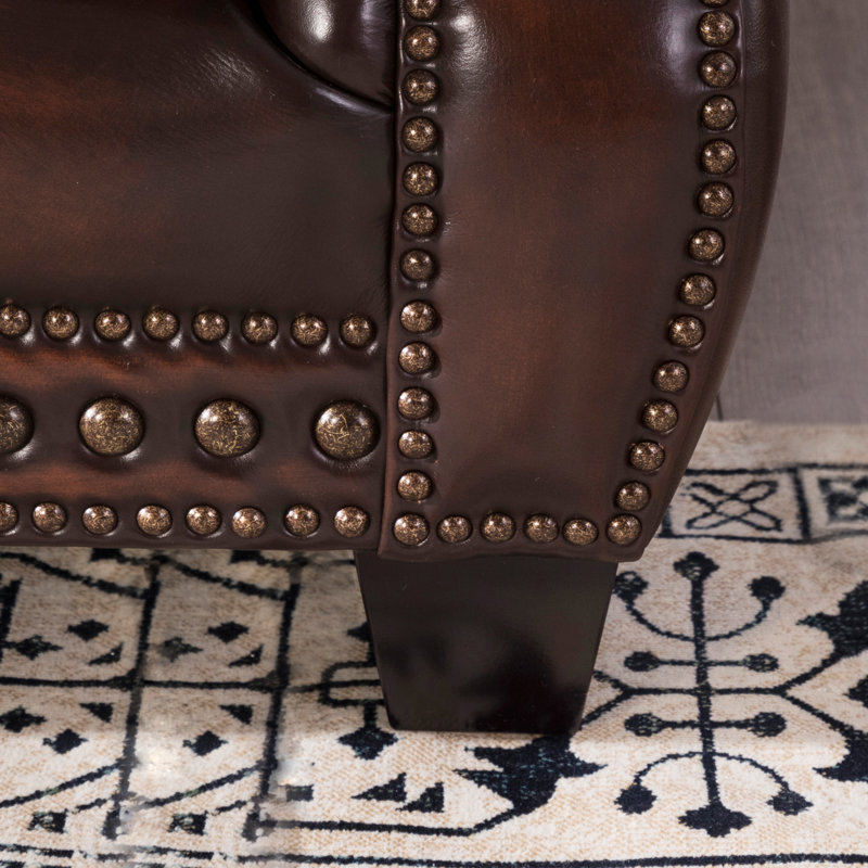 Nyla 86'' Leather Sofa