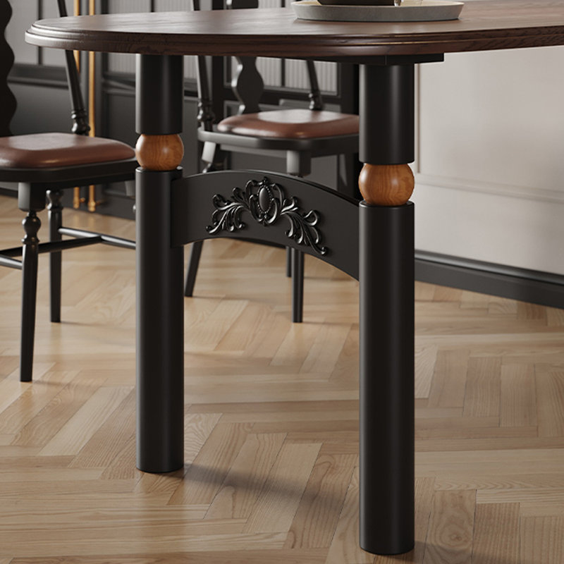 Bureau multifonctionnel rétro de style français, H 29,52 po x l 62,99 po x P 31,49 po