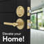  Ensemble combiné de poignées de porte d'entrée réversible et de serrure à pêne dormant cylindrique simple RONN Mega Handles | Levier à clé moderne | Loquet réglable, convient aux portes standard-112238504