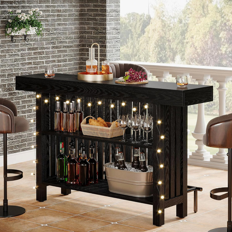 Unité de bar 63 po Modern Black