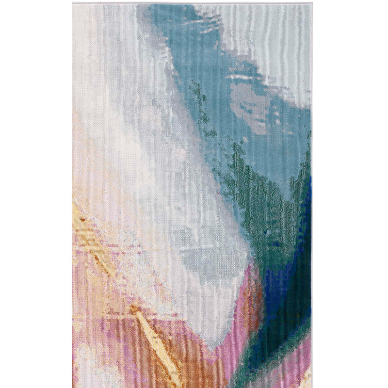 Alquin Art Studio Performance Abstract Rug, Rectangle 3' x 5'