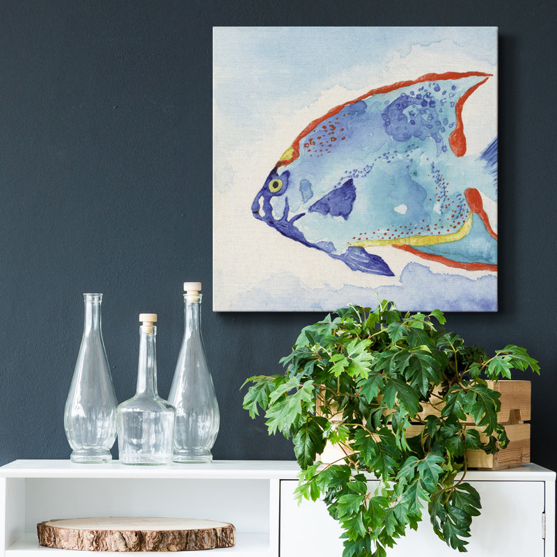 " Galapagos Fish II ", 10" H x 10" W x 1.5" D