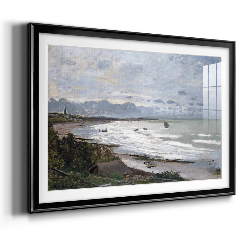 The Beach At Saint, reproduction d'art sur papier, Noir, H 30 po x l 44 po x P 1,5 po