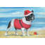 Santa at the Beach 1 Piece Wrapped Canvas Painting-420367626