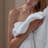6-Piece 100% Cotton Quick Dry Diagonal Ribbed 6Pcs Towel Set, White