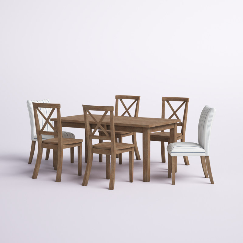 Fergerson 6 - Person Extendable Four Leg Dining Set
