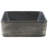vidaXL Countertop Basin Black and Brown Rectangular 18.1x14.0x5.1" Ceramic