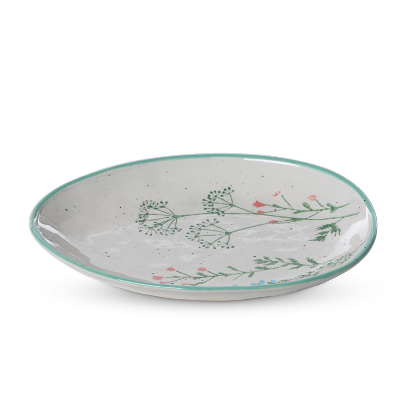 Park Hill Collection Park Hill Pantry & Cafe Ceramic / Porcelain Egg Platter