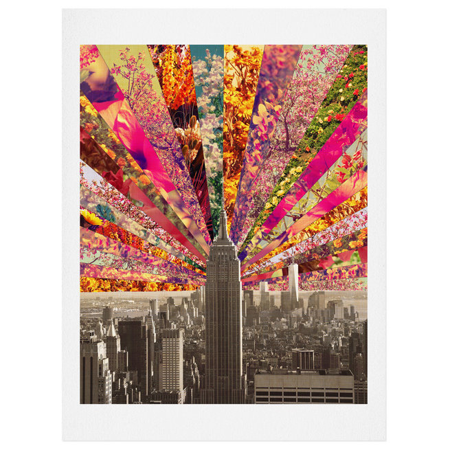 «Green Blooming New York», impression, H 40 po x l 30 po x P 0,5, Affiche