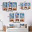 «Beach Chairs Dream», 3 pièces sur toile-407959103-407959102