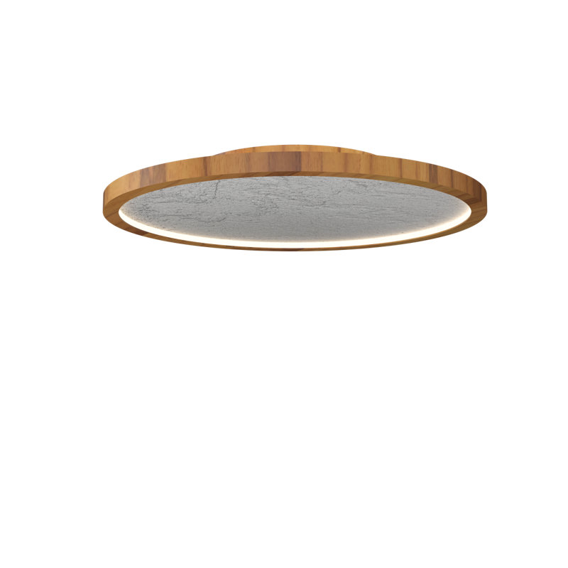 Plafond Petra Accord, Teak, 3.94" H x 21.65" W x 21.65" D