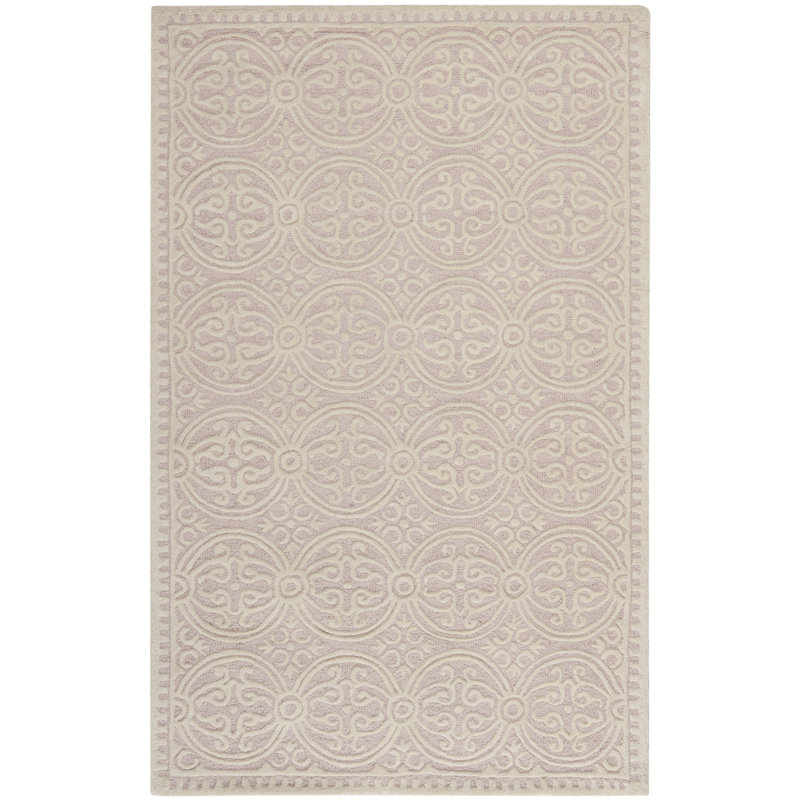 Tapis géométrique en laine touffeté à la main Ame, Rectangle 3 pi x 5 pi