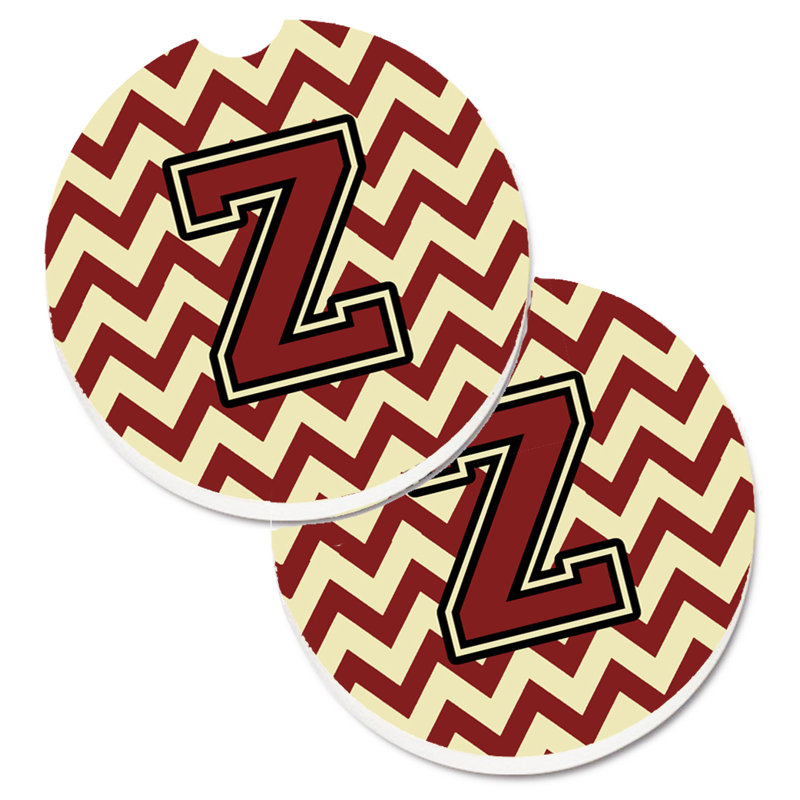Sous-verre pour voiture, Z, Marron / Or
