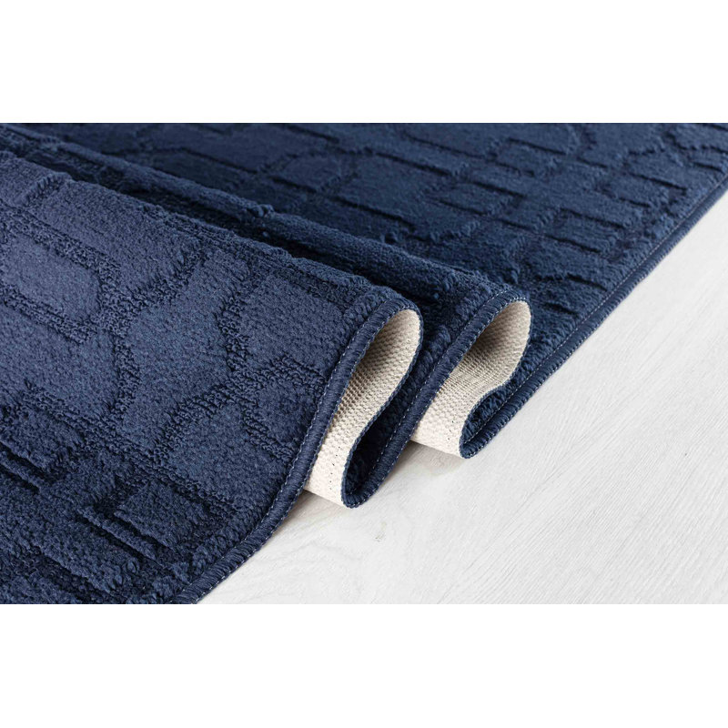 Greenlawn Non-Slip Indoor Doormat, Navy, 120cm W x 160cm L