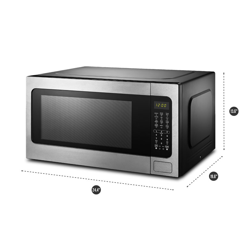 Acier inoxydable 2,2 pi. cu. micro-onde avec capteur de cuisson