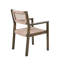 Paire de chaises de salle à manger tressées brunes (de 2) - bois et corde, conception ergonomique pour le confort, installation simple offerte (2 chaises) et fonctionnelles élégantes