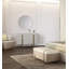 Repose-pieds de rangement rembourré avec motif à losanges de style italien moderne