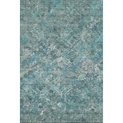 Premium Machine Washable Prisco Sage Rug